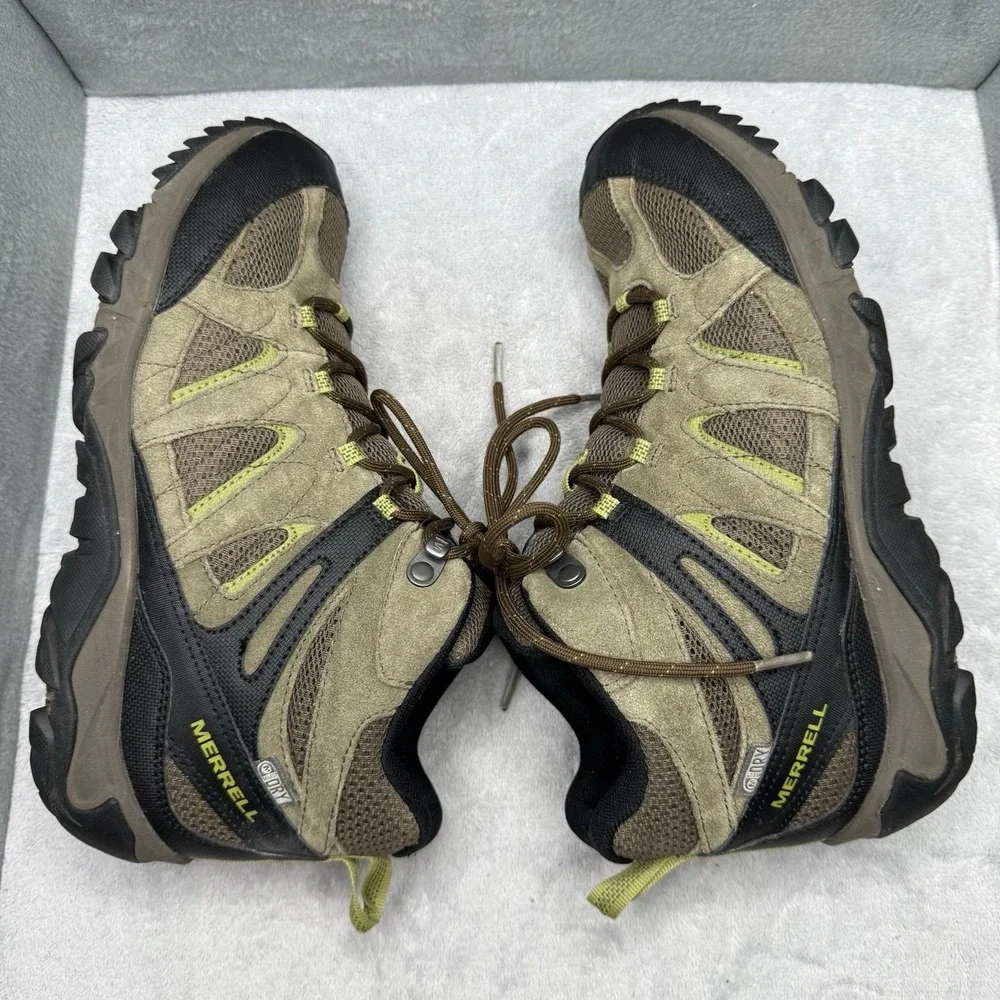 Merrell Outmost Mid Vent Waterproof Hiking Shoes Brown Men's Size 9.5 J09523